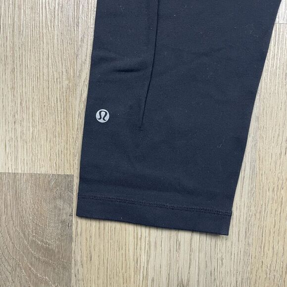 Lululemon Pants Womens 12 Black Wunder Under Crop Capri Leggings Yoga Workout - Picture 5 of 9